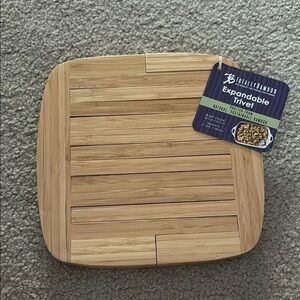Totally Bamboo Expandable Trivet - Natural Brown NWT